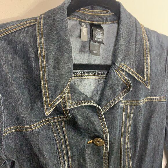 Bisou Bisou jean denim dress size medium button up (pc1) - Picture 7 of 9